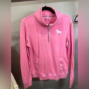 Pink Medium zip-up Sweater